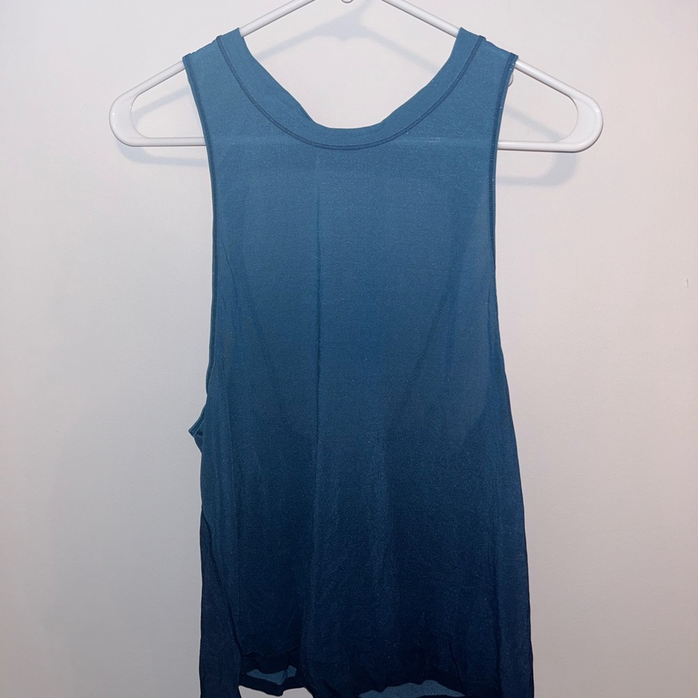 Blue lulu lemon workout tank
